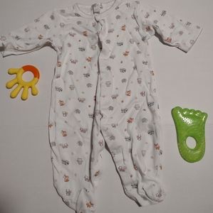 Woodland Animal Footies 6-9mo